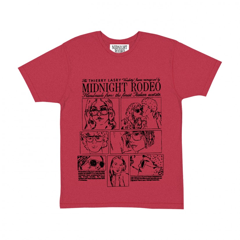 THIERRY LASRY x MIDNIGHT RODEO T-SHIRT - RED