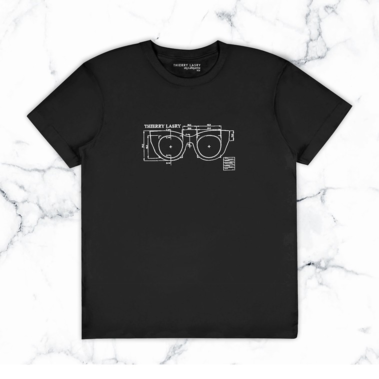 THIERRY LASRY "BLUEMOONY" BLUEPRINT T-SHIRT