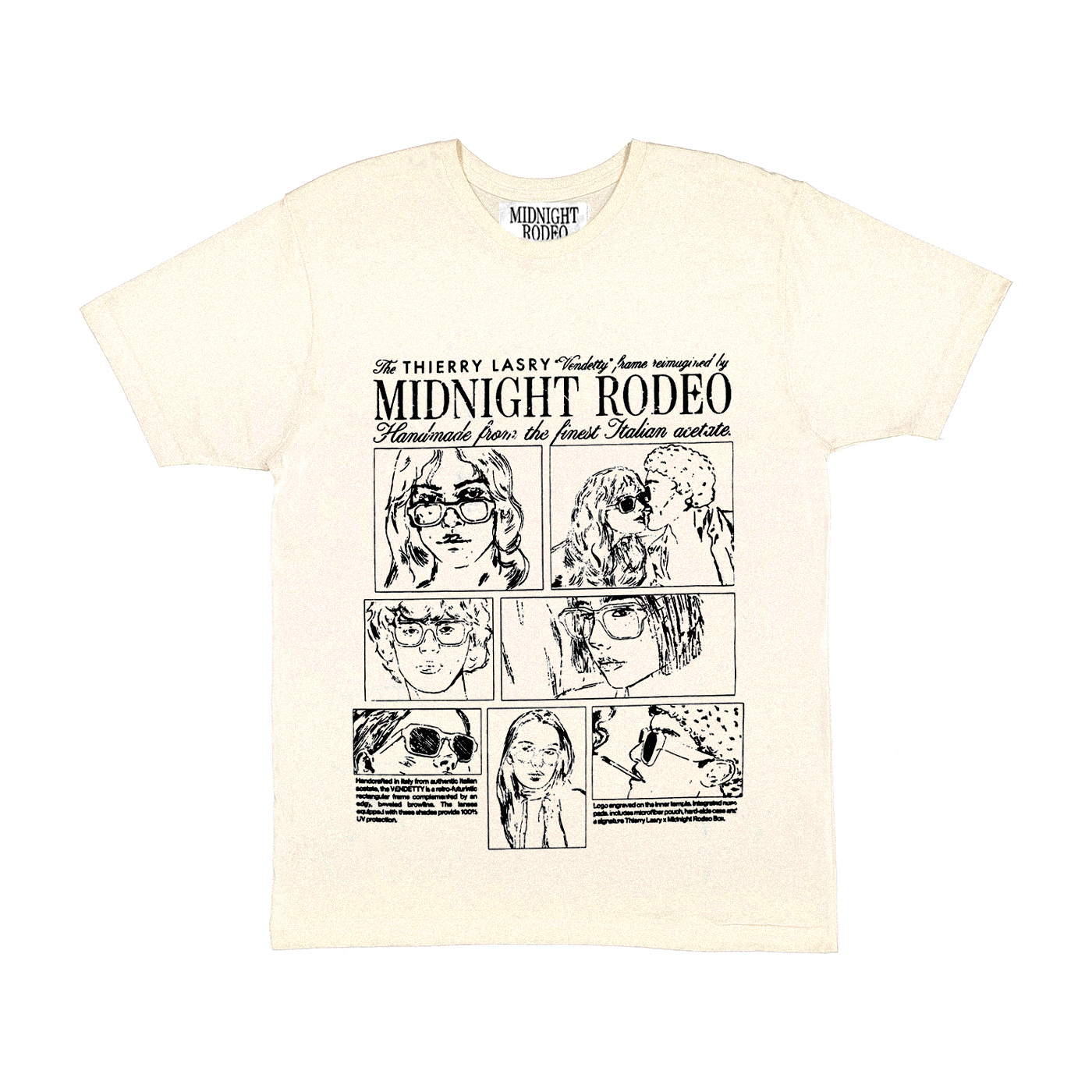 THIERRY LASRY x MIDNIGHT RODEO T-SHIRT - VINTAGE WHITE | Thierry Lasry
