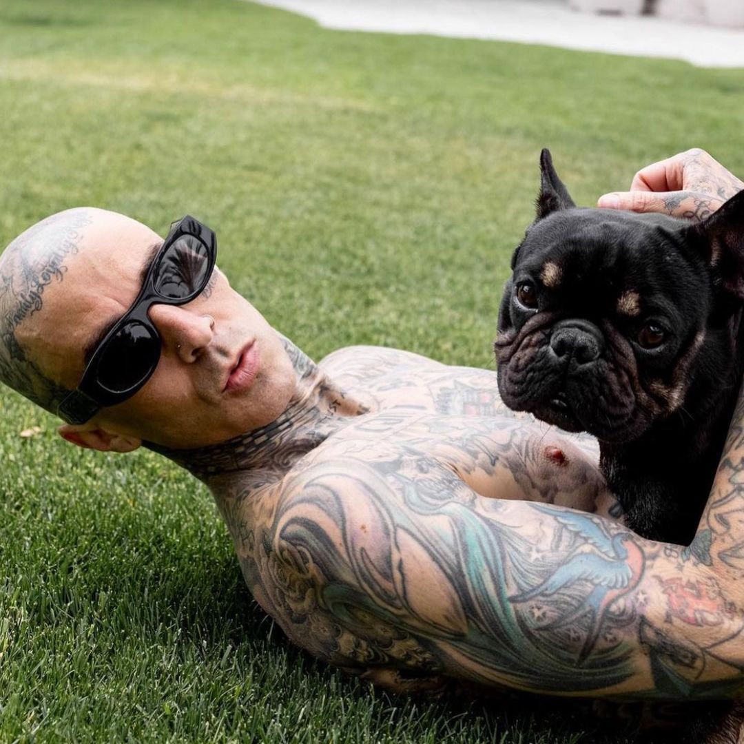 Travis Barker wearing the THIERRY LASRY "MASTERMINDY"