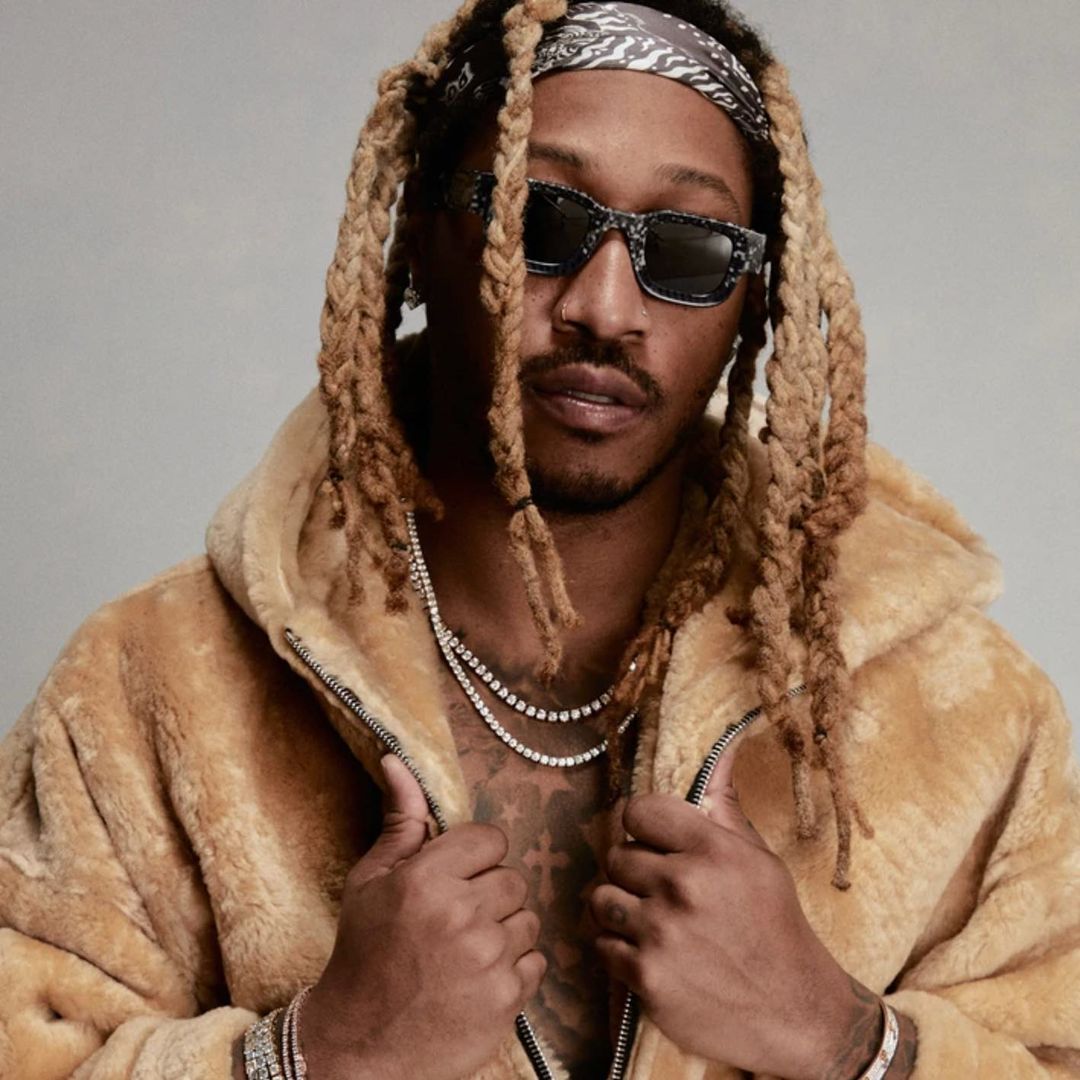 FUTURE wearing the RHUDE x THIERRY LASRY "RHEVISION"