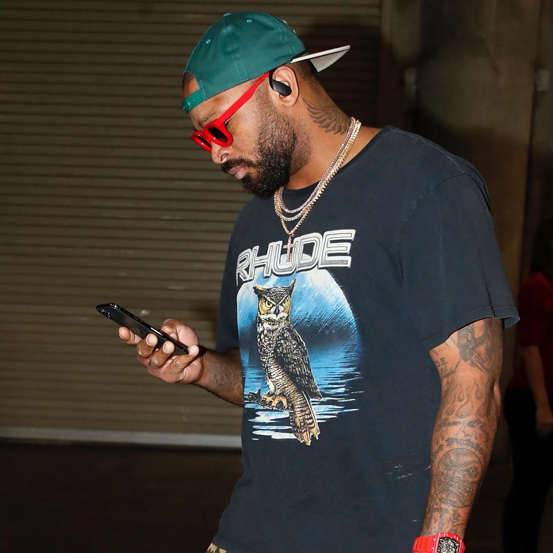 P.J. Tucker from the Houston Rockets wearing the RHUDE x THIERRY LASRY “RHODEO”